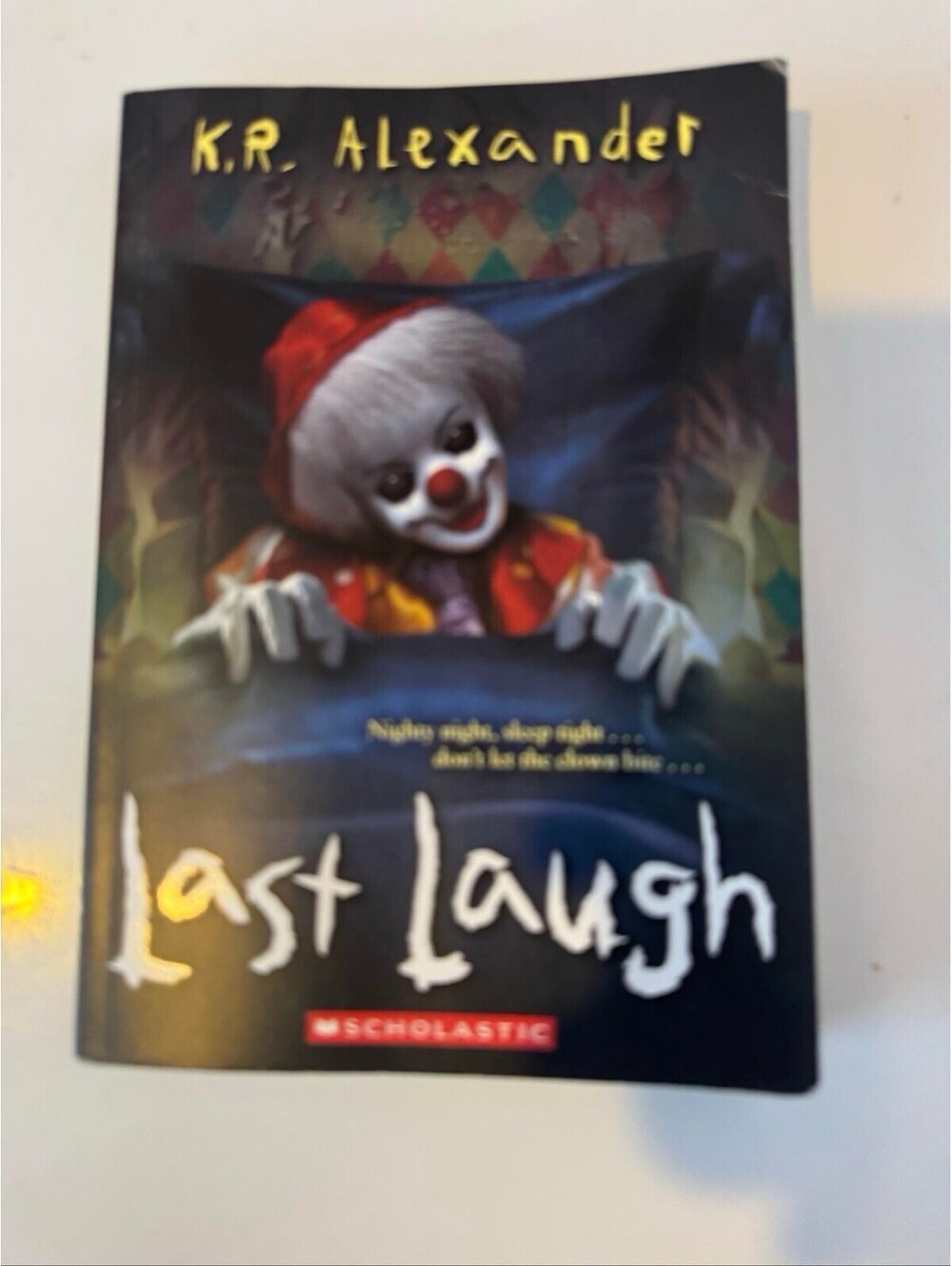 K. R. Alexander Last Laugh Paperback Scholastic Horror Clowns Ages 9-12